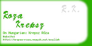 roza krepsz business card